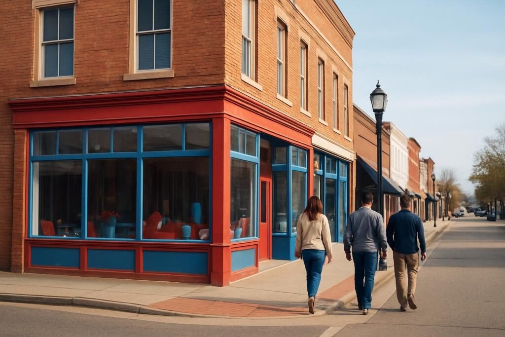 Birthplace of Pepsi New Bern: a historic downtown corner storefront in eastern North Carolina