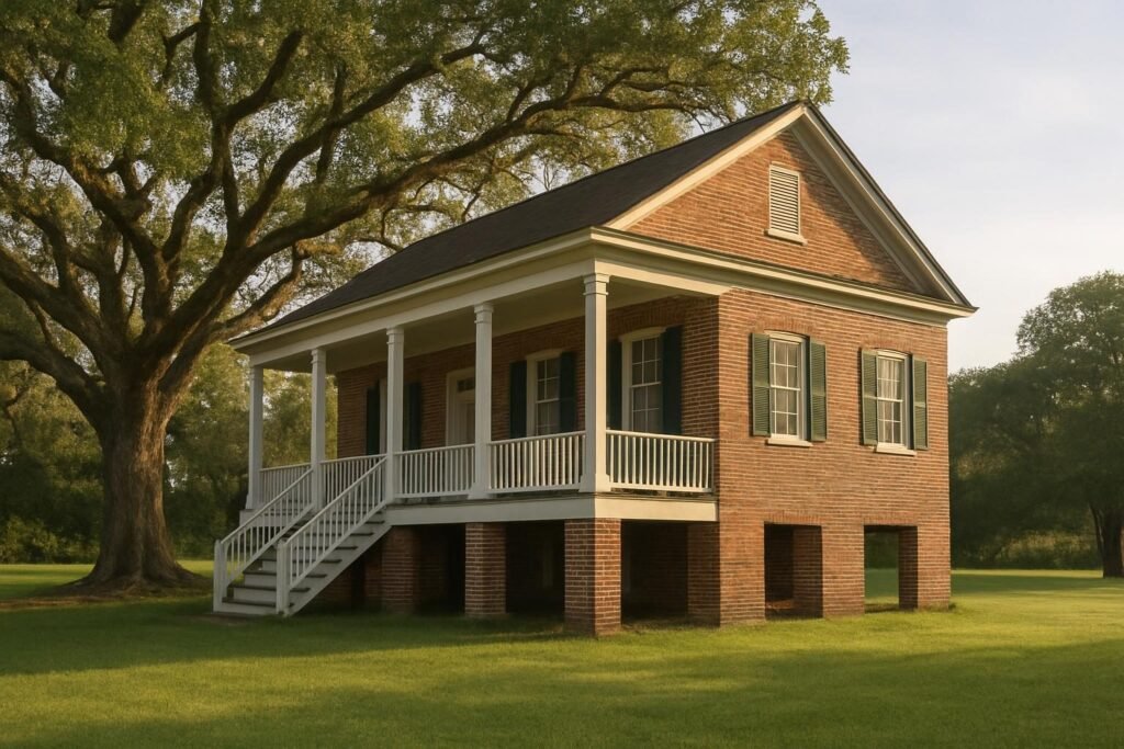 Older New Bern-style home on brick piers, a typical candidate for foundation repair in New Bern NC